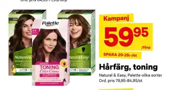 City Gross Hårfärg, toning erbjuda