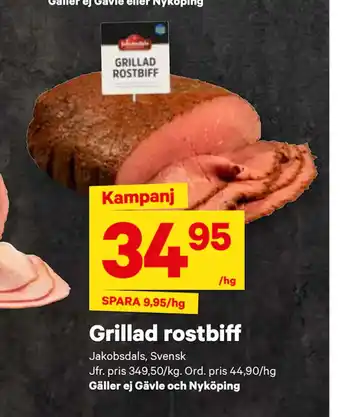 City Gross Grillad rostbiff erbjuda