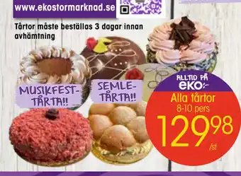 EKO Alla tårtor erbjuda
