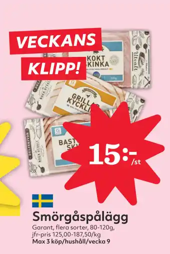 Hemköp Smörgåspålägg erbjuda
