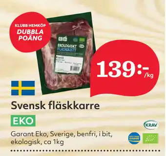 Hemköp Svensk fläskkarre erbjuda