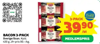 Stora Coop BACON 3-PACK erbjuda
