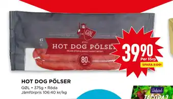 Willys HOT DOG PÖLSER erbjuda