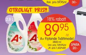 EKO A+ Flytande Tvättmedel erbjuda