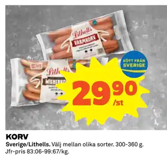 Coop KORV erbjuda