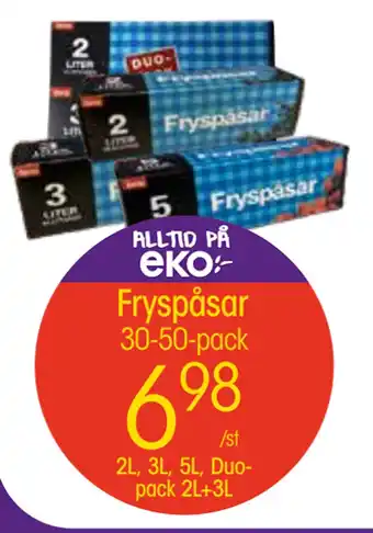 EKO Fryspåsar erbjuda