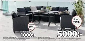JYSK ULLEHUSE LOUNGESET erbjuda