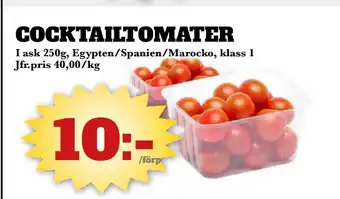 Bonum Matmarknad COCKTAILTOMATER erbjuda