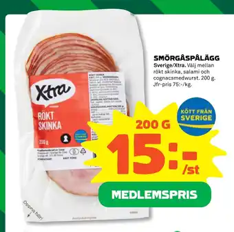 Coop Konsum SMÖRGÅSPÅLÄGG erbjuda
