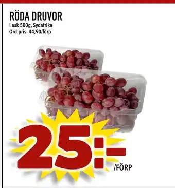 Din Mat RÖDA DRUVOR erbjuda