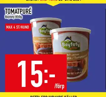 Matdax TOMATPURÉ erbjuda