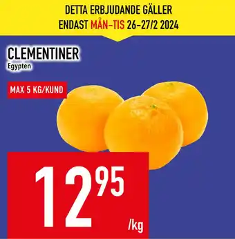 Matdax CLEMENTINER erbjuda