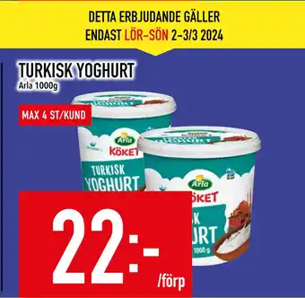 Matdax TURKISK YOGHURT erbjuda