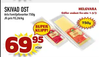 Nya Pulsen SKIVAD OST erbjuda