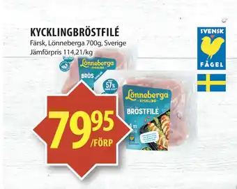 Matvärlden Tensta KYCKLINGBRÖSTFILÉ erbjuda