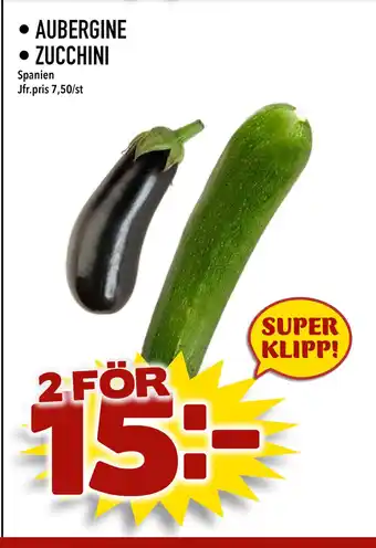 Nya Pulsen AUBERGINE • ZUCCHINI erbjuda