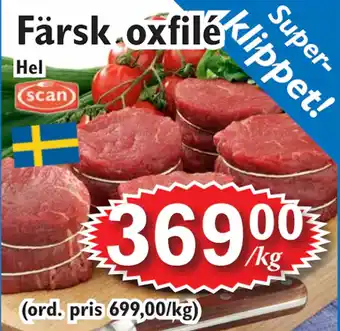 T-jarlen Färsk oxfilé erbjuda