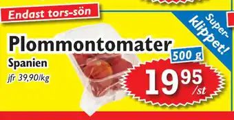 T-jarlen Plommontomater erbjuda