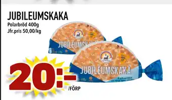Supergrossen JUBILEUMSKAKA erbjuda