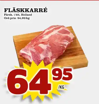 Supergrossen FLÄSKKARRÉ erbjuda