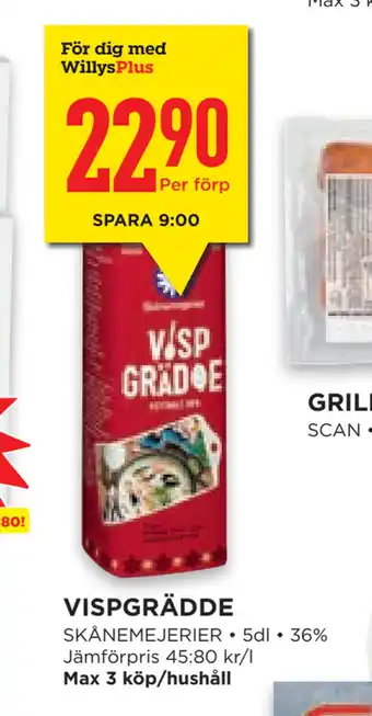 Willys Hemma VISPGRÄDDE erbjuda