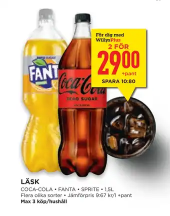 Willys Hemma LÄSK erbjuda