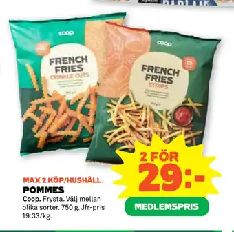 Coop Forum POMMES erbjuda