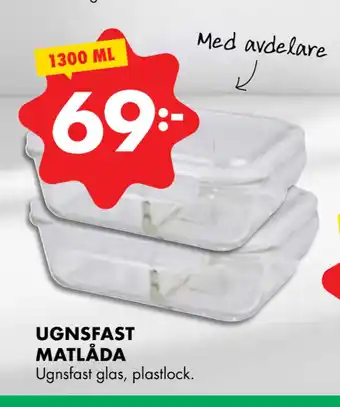 ÖoB UGNSFAST MATLÅDA erbjuda