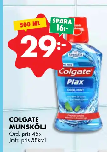 ÖoB COLGATE MUNSKÖLJ erbjuda