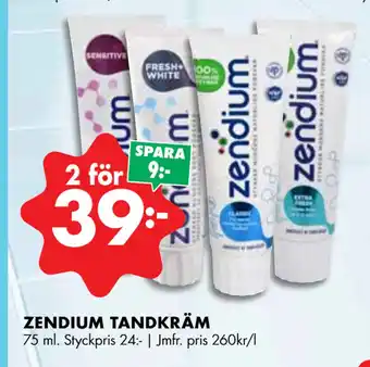 ÖoB ZENDIUM TANDKRÄM erbjuda
