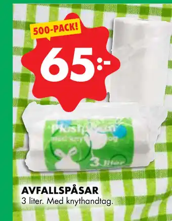 ÖoB AVFALLSPÅSAR erbjuda