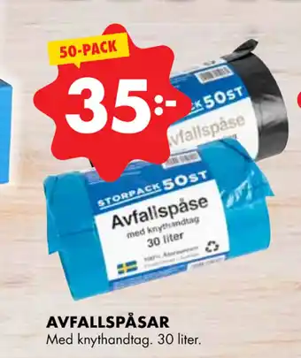 ÖoB AVFALLSPÅSAR erbjuda