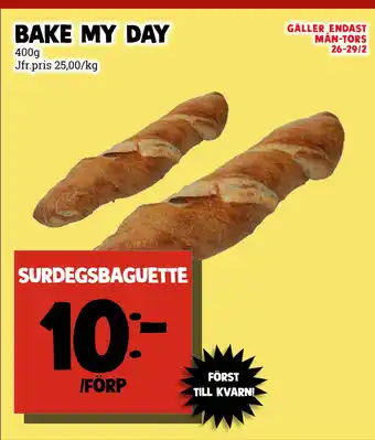 MatArket BAKE MY DAY erbjuda