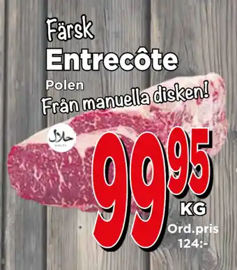 Supergrossen Entrecôte erbjuda