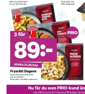 City Gross Findus pastarätter erbjuda