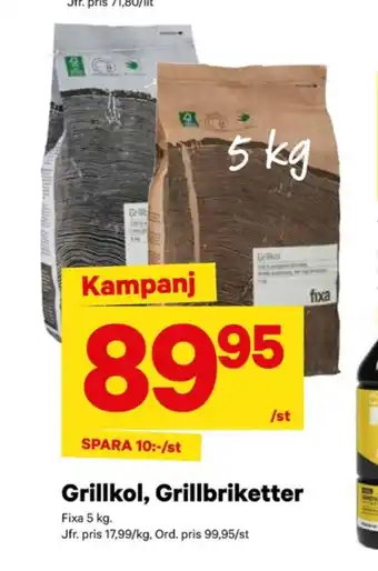City Gross Fixa grillkol/briketter erbjuda