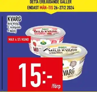 Matdax Arla kvarg erbjuda