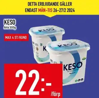 Matdax Keso cottage cheese erbjuda