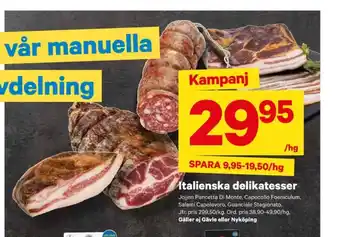 City Gross Jojjen pancetta erbjuda