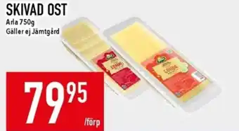 Matdax Arla skivad ost erbjuda