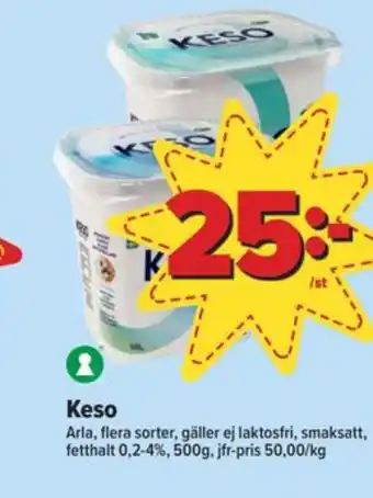Östenssons Keso cottage cheese erbjuda