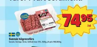 Östenssons Garant högrevsfärs max 13% erbjuda