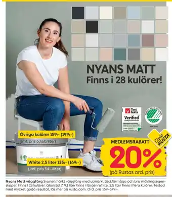 Rusta Nyansfärg målarfärg erbjuda