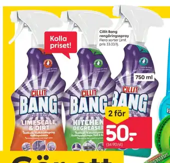 Rusta Cillit bang rengöringsmedel erbjuda