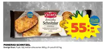 Coop Scan schnitzel erbjuda