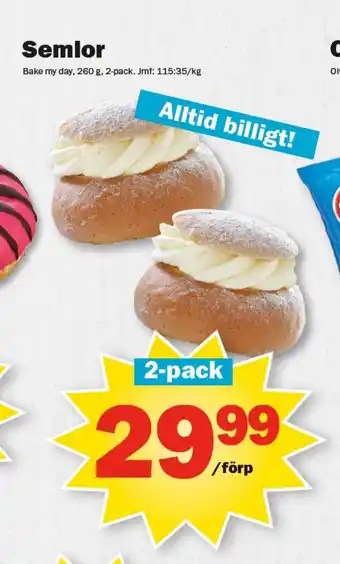 Pekås Semlor erbjuda