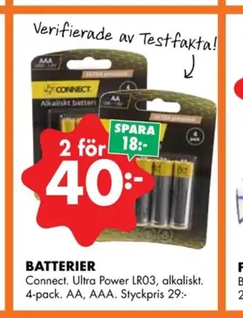 ÖoB Connect batterier erbjuda
