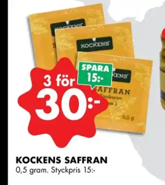 ÖoB Kockens saffran erbjuda