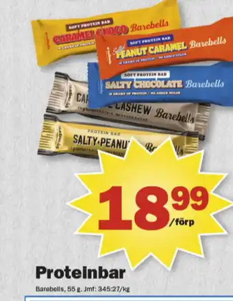 Pekås Barebells bars erbjuda
