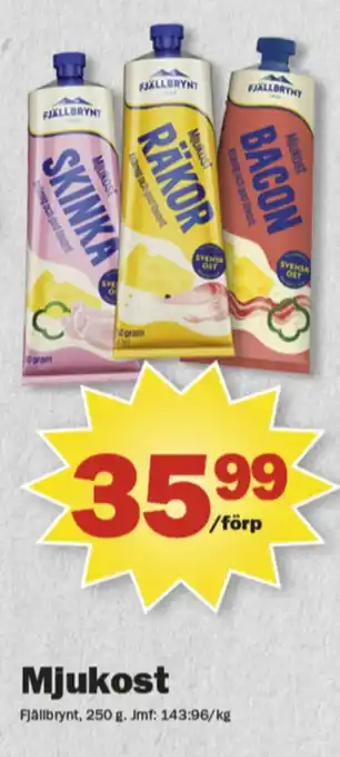 Pekås Fjällbrynt mjukost erbjuda